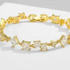 Celine Estelle Guldarmband med 14K förgyllning och CZ