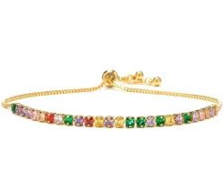 Celine Estelle Guldarmband med 18K förgyllning 3 mm CZ Reglerbart