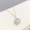 Celine Estelle Guldhalsband med 14K förgyllning och CZ 42+5 cm