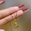 Celine Estelle Guldhalsband med 18K förgyllning med CZ