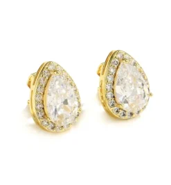 Celine Estelle Guldörhängen med 18K förgyllning med cubic zirconia