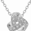 Celine Estelle knut halsband silver med CZ 40+5 cm