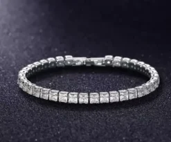 Celine Estelle Silverarmband med Vitguld och CZ