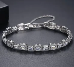 Celine Estelle Silverarmband med cubic zirconia 17+5 cm