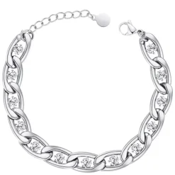 Celine Estelle Silverarmband med CZ 16+3 cm