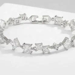 Celine Estelle Silverarmband med CZ 17+2 cm