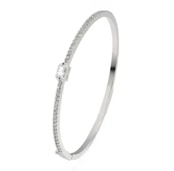 Celine Estelle Tunn Silverarmring med CZ
