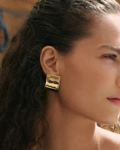 Edblad Frame Studs Örhängen Guld