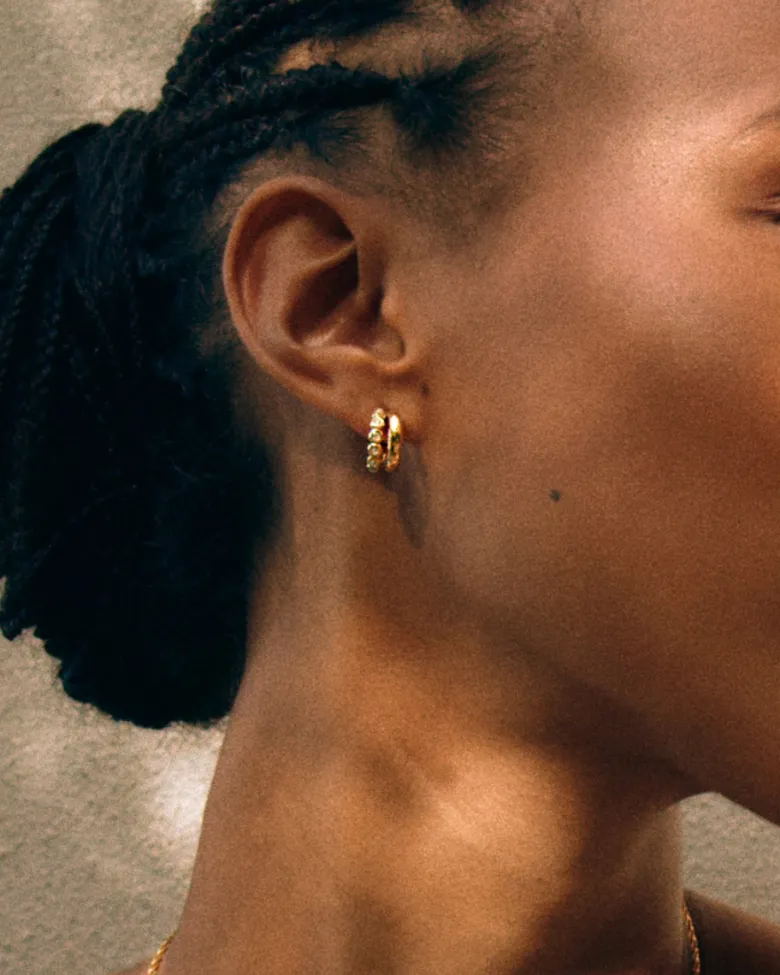 Edblad Grace Hoops S – Guld