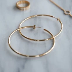 Edblad Hoops Örhängen Guld Large (105866)