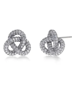 Edblad Infinity Knot Sparkle Studs L – Stål