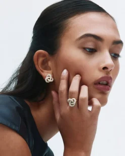 Edblad Infinity Knot Sparkle Ring L – Guld