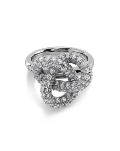 Edblad Infinity Knot Sparkle Ring L – Stål