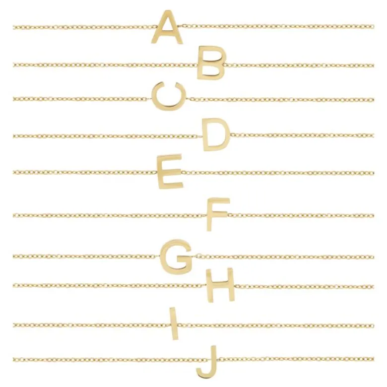 Edblad Letter Armband A-Ö Guld