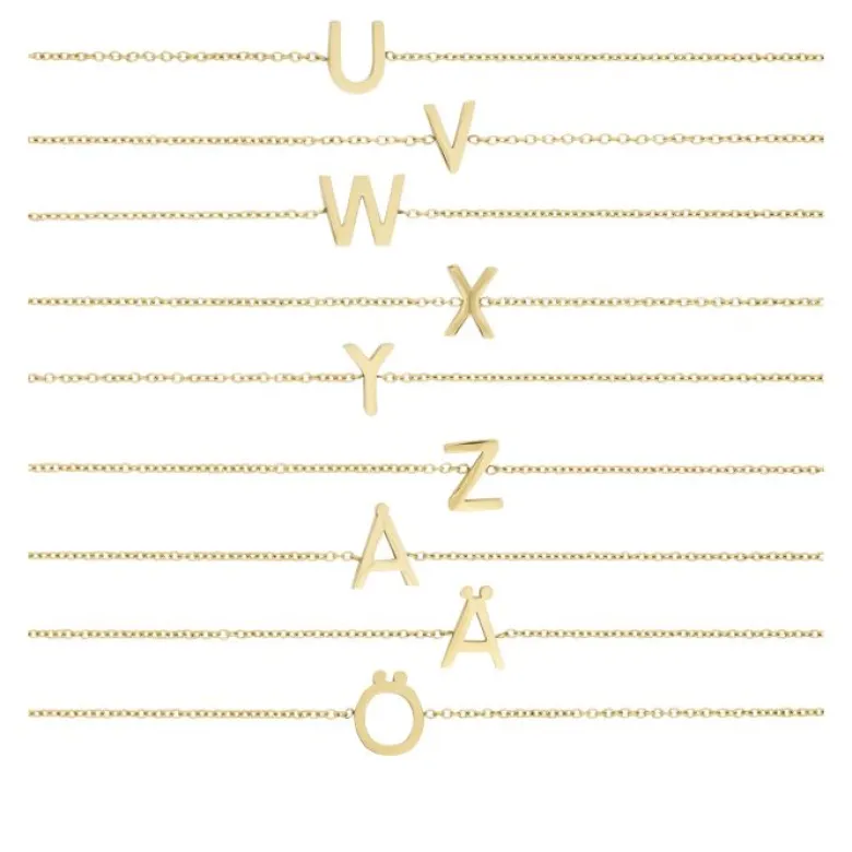 Edblad Letter Armband A-Ö Guld