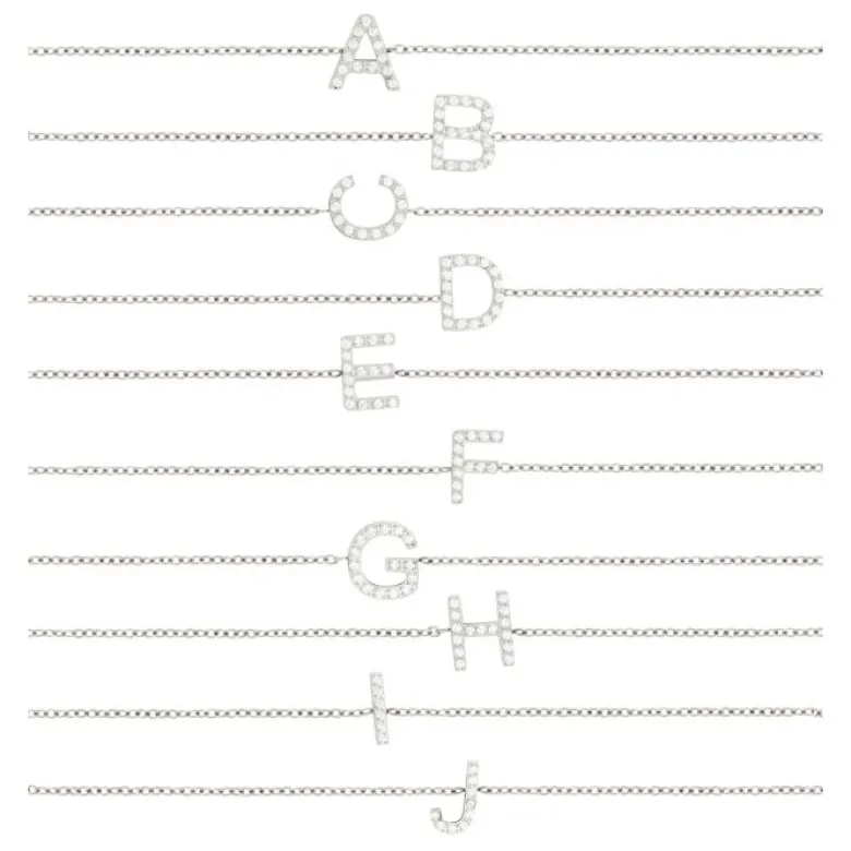 Edblad Letter Armband A-Ö Stål