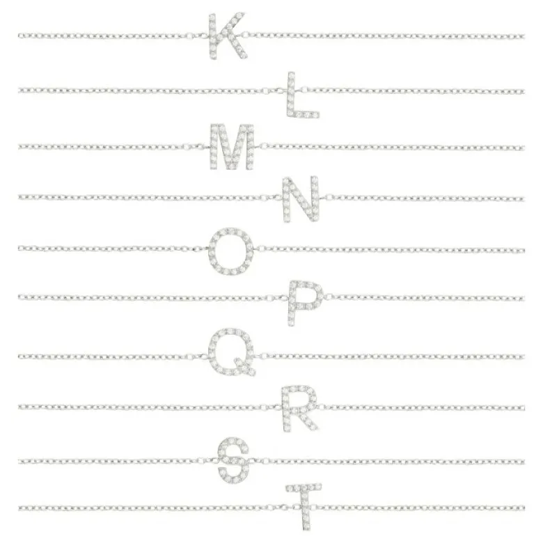 Edblad Letter Armband A-Ö Stål