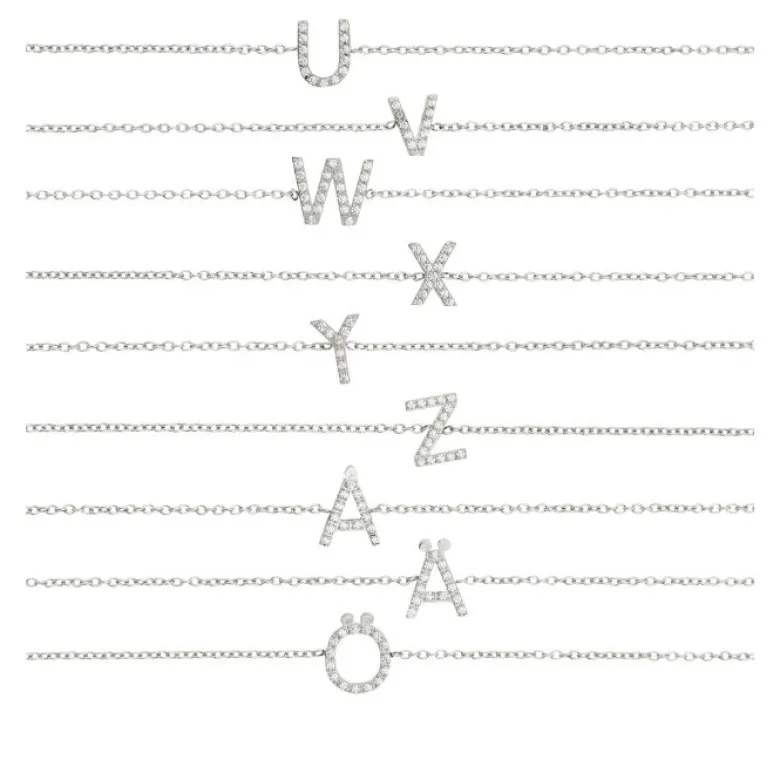 Edblad Letter Armband A-Ö Stål