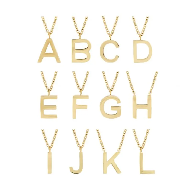 Edblad Letter Halsband A-Ö Guld
