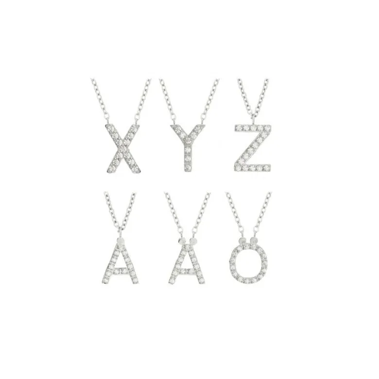 Edblad Letter Halsband A-Ö Stål