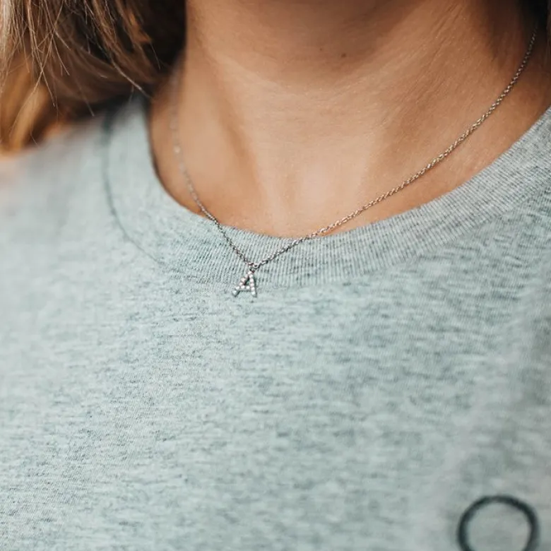 Edblad Letter Halsband A-Ö Stål