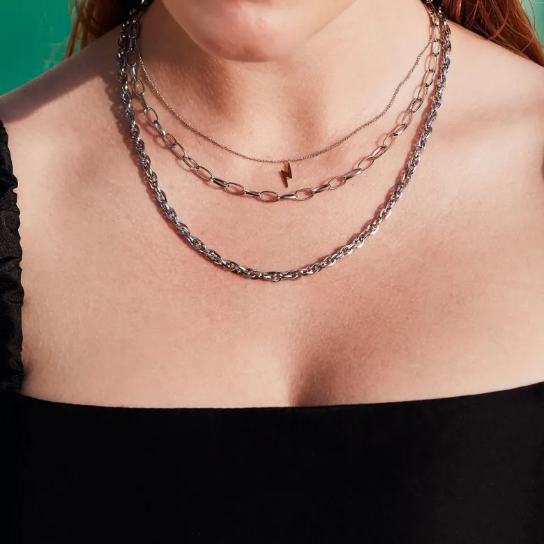 Edblad Lightning Necklace Steel 115140