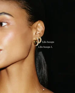 Edblad Lilo Hoops L – Guld