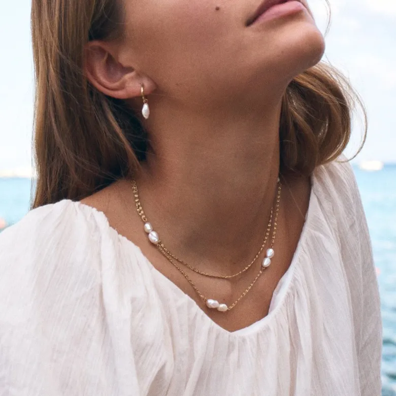 Edblad Lucy Halsband Multi White Guld 125518