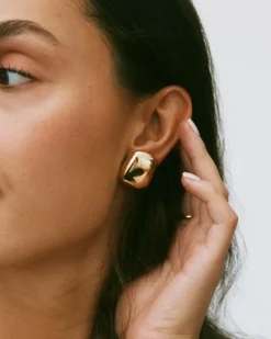 Edblad Mira Studs L Örhängen Guld