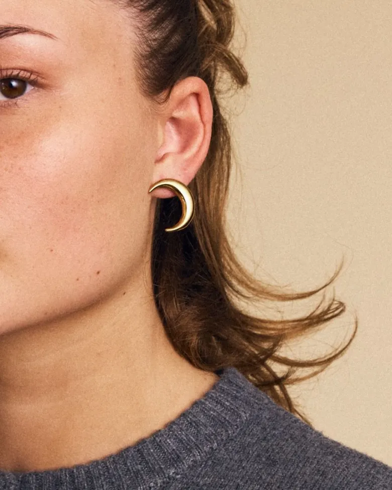 Edblad New Moon Studs L Guld 127562