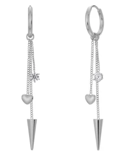 Edblad Peak Hoops Multi Heart Stål 127224