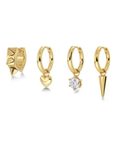 Edblad Peak Hoops One Heart Guld 127225