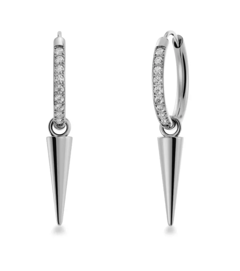 Edblad Peak Hoops Sparkle Steel 127066