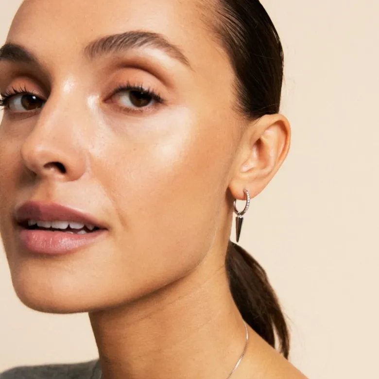 Edblad Peak Hoops Sparkle Steel 127066