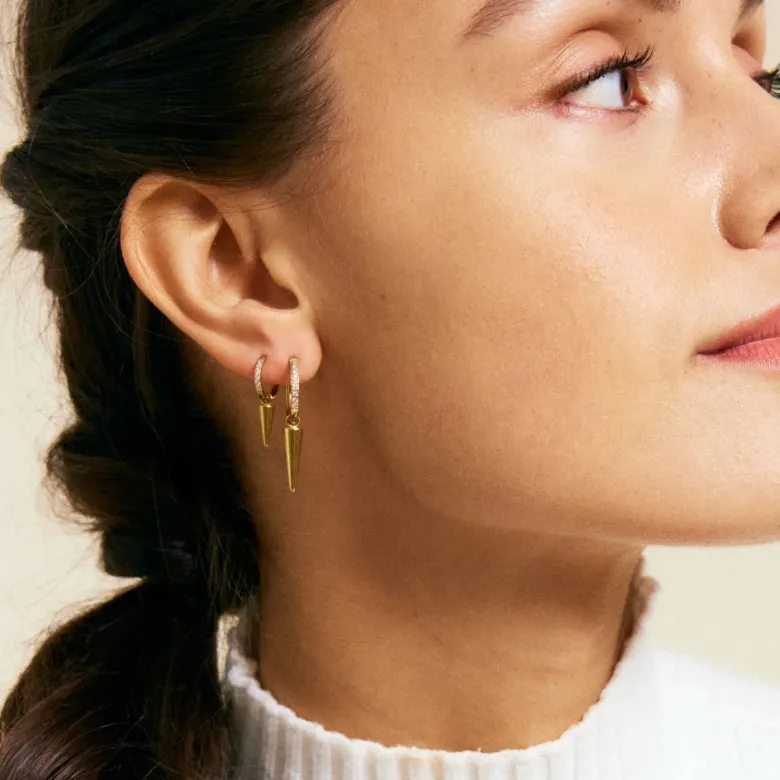 Edblad Peak Hoops Sparkle Gold 127065