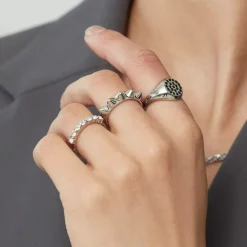 Edblad Peak Ring Single Stål