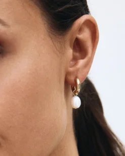 Edblad Perla Hoops L – Guld