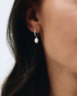 Edblad Perla Hoops Sparkle – Stål