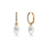Edblad Perla Hoops Sparkle – Guld