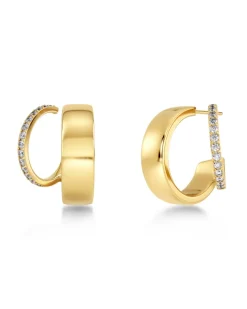 Edblad Plié Hoops Double – Guld