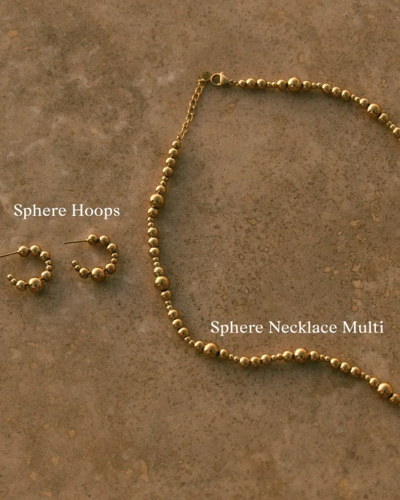 Edblad Sphere Hoops – Guld