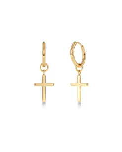 Edblad Spirit Cross Hoops – Guld