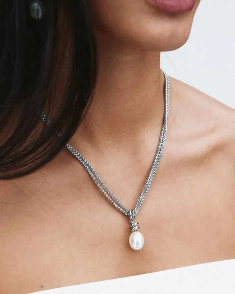 Edblad Swivel Halsband Pearl L – Stål