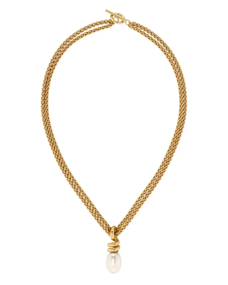 Edblad Swivel Halsband Pearl L – Guld