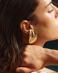 Edblad Tidal Studs L Örhängen Guld
