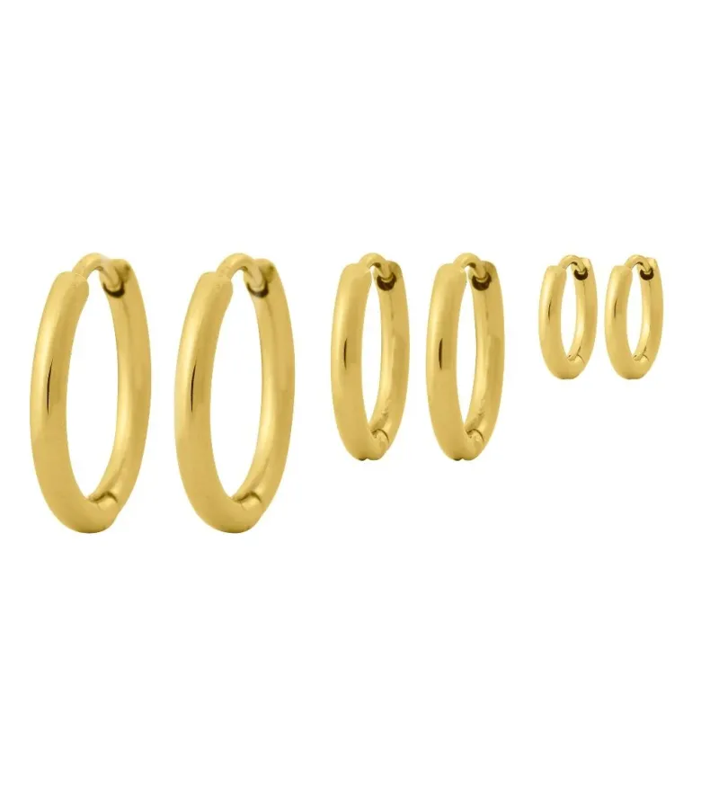 Edblad Triple Pair Örhängen Guld (125185)