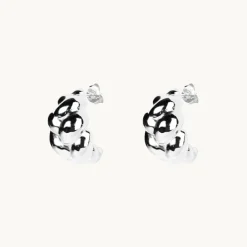 Emma Israelsson Braided Örhängen Silver Ear208