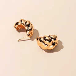 Emma Israelsson Braided Örhängen Guld Ear209