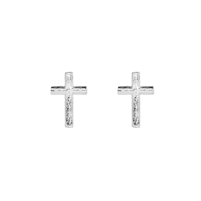 Emma Israelsson Branch Cross Pin Örhängen Silver Ear104