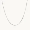 Emma Israelsson Chunky Curb Justerbar Kedja Silver – Chain040